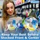 Gluposti Peg Hook Stoppers for 14 Pegboard Hooks Slatwall Hooks 1 Clear Plastic Disc Inventory Control Clips Pegboard Peg Locks for Retail Hooks on Peg Board Slat Wall Panels 100 Pack