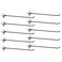HARFINGTON 10pcs Pegboard Shelving Hooks 10 Stainless Steel Peg Board Display Hook Hanging Holders Wall Mount Organize Tools for Workbench Garage Kitchen Store Black