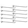 HARFINGTON 10pcs Pegboard Shelving Hooks 10 Stainless Steel Peg Board Display Hook Hanging Holders Wall Mount Organize Tools for Workbench Garage Kitchen Store Black