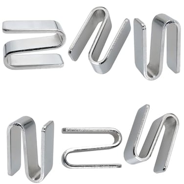 ITROLLE 6PCS Wire Shelf SHooks W15xH34mm Chrome Plated for Shelf Racks Shelves Cookware Racks Tool Racks Warehouses Shopping Malls Garden Places