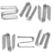 ITROLLE 6PCS Wire Shelf SHooks W15xH34mm Chrome Plated for Shelf Racks Shelves Cookware Racks Tool Racks Warehouses Shopping Malls Garden Places