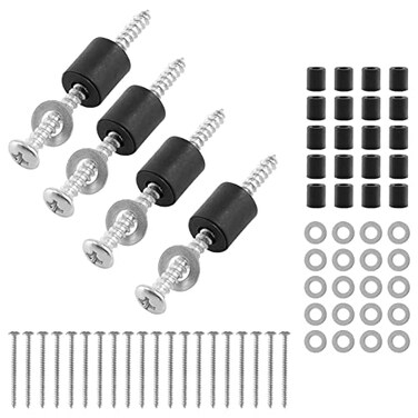 Jersvimc 24 Set72Pcs Pegboard Mounting Hardware Kit Peg Boards Accessories Include Screws Spacers and Washers for 14 18 Inch Pegboard