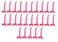 JSP Manufacturing 4 Plastic Pegboard Hooks GarageToolsStorageOrganizationJewelryCraft MultiColors 25 Pink