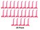 JSP Manufacturing 4 Plastic Pegboard Hooks GarageToolsStorageOrganizationJewelryCraft MultiColors 25 Pink