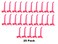 JSP Manufacturing 4 Plastic Pegboard Hooks GarageToolsStorageOrganizationJewelryCraft MultiColors 25 Pink