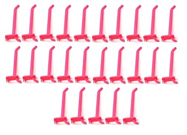 JSP Manufacturing 4 Plastic Pegboard Hooks GarageToolsStorageOrganizationJewelryCraft MultiColors 25 Pink
