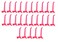 JSP Manufacturing 4 Plastic Pegboard Hooks GarageToolsStorageOrganizationJewelryCraft MultiColors 25 Pink