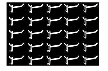 JSP Manufacturing White Plastic Pegboard Hooks GarageToolsStorageOrganizationJewelryCrafts 2 inch 4 inch or 6 inch 50 2 Inch