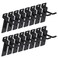 Keadic 20Pcs 2 Slatwall Hooks Set Heavy Duty Slat Wall Shelf Brackets Hanging Hook Pegboard Gridwall Panel Hook for Garage Shop Retail Display and Organization Black