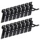 Keadic 20Pcs 2 Slatwall Hooks Set Heavy Duty Slat Wall Shelf Brackets Hanging Hook Pegboard Gridwall Panel Hook for Garage Shop Retail Display and Organization Black