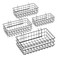 NOEAIKE 4 Pack Pegboard Baskets Hooks Set Square Style 4 Size Peg Board Organizer Basket Bins Accessories for WorkbenchGarage StorageTool Hanger