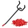 Onsski Pegboard Hooks for Hanging Peg Board Organizer Accessories Fit New Metal Peg Board Storge Tool 6in 25Pcs