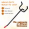Onsski Pegboard Hooks for Hanging Peg Board Organizer Accessories Fit New Metal Peg Board Storge Tool 6in 25Pcs