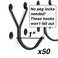 Right Arrange Steel Pegboard Hooks 50Pack 1in JHook Black Will Not Fall Out Fits Any Peg Board Multipurpose Organize Necklaces Jewelry Retail Items Keys Craft or Supplies
