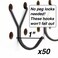 Right Arrange Steel Pegboard Hooks 50Pack 1in JHook Black Will Not Fall Out Fits Any Peg Board Multipurpose Organize Necklaces Jewelry Retail Items Keys Craft or Supplies