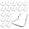 suiwotin 16pcs Pegboard Pliers Holders Stainless Steel Shelving Accessories Double Loop Pliers Hook for 14 316 18 Pegboard Chrome Display Hooks for Store Supermarket UShaped