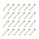 XAOHOME Pegboard Hooks 24pcs Exclusive Brass Pegs Fittings for Peg Board More Choice to DIY