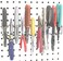 Right Arrange RightArrange Pegboard Pliers Holder Holds 11 Pliers per Rack Hooks to Any Peg Board Pegboard Organization Accessory for Workbench Garage Tool Shed Craft Room Scissor Organizer Accessory