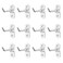 Garneck 12 Pcs Metal Square Peg Board Hooks Heavy Duty Display Hooks for Supermarket Shelf Rack Hanging L Style Screw Hook Pegboard Wall Organizer Tool Accessory
