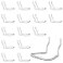 HUHOLE 16 Pack Pegboard Pliers HolderSilver Stainless Steel Peg Board Tool Holders for Garage OrganizationSecure Ring Style Hooks for Pliers Wrenches ScissorsFits 14 316 18 Inch Boards