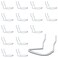 HUHOLE 16 Pack Pegboard Pliers HolderSilver Stainless Steel Peg Board Tool Holders for Garage OrganizationSecure Ring Style Hooks for Pliers Wrenches ScissorsFits 14 316 18 Inch Boards
