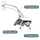 BRIGHT SHOWERS Shower Arm Diverter Valve for Hand held Showerhead and Fixed Spray Head 3Way Shower Head Diverter Valve Chrome