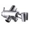 YDmeet Shower Arm Diverter with Handshower Mount G12 Brass Shower Diverter Valve Bathroom Universal Shower System Replacement for Handheld Shower and Fixed Shower HeadPolished Chrome