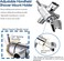 YDmeet Shower Arm Diverter with Handshower Mount G12 Brass Shower Diverter Valve Bathroom Universal Shower System Replacement for Handheld Shower and Fixed Shower HeadPolished Chrome