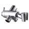 YDmeet Shower Arm Diverter with Handshower Mount G12 Brass Shower Diverter Valve Bathroom Universal Shower System Replacement for Handheld Shower and Fixed Shower HeadPolished Chrome