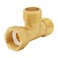 Uenede Solid Brass G12 3 Way Diverter Hose Fitting Tee T Shape Diverter Valve Adapter Connector for Angle Valve Hose Bath Shower Arm Toilet Bidet Sprayer Faucet