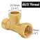 Uenede Solid Brass G12 3 Way Diverter Hose Fitting Tee T Shape Diverter Valve Adapter Connector for Angle Valve Hose Bath Shower Arm Toilet Bidet Sprayer Faucet