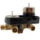 Wood Grip Shower Faucet Integrated Diverter Roughin Valve Shower Diverter Valve Undermount Bathroom Sink Shower Head Splitter