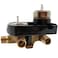 Wood Grip Shower Faucet Integrated Diverter Roughin Valve Shower Diverter Valve Undermount Bathroom Sink Shower Head Splitter