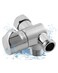 Hibbent All Metal Solid Brass Shower Arm 3Way Diverter Valve for Handheld and Fixed Showerhead Bathroom Universal G12 Shower Arm T adapter Replacement Part Chrome