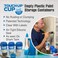 Touch Up Cup Empty Plastic Paint Storage Containers with Lids for Leftover Paint s As Seen On Shark Tank Products 13 oz Pack of 6