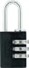 ABUS 14520 NonTSA Small Combination Lock for Luggage Backpack Resettable Black