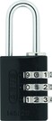 ABUS 14520 NonTSA Small Combination Lock for Luggage Backpack Resettable Black