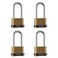 CINCINNO Heavy Duty Combination Lock 4Digit Combo Lock with Long ShackleWeatherproof Combination Padlock for Outdoor Use4 Pack