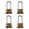 CINCINNO Heavy Duty Combination Lock 4Digit Combo Lock with Long ShackleWeatherproof Combination Padlock for Outdoor Use4 Pack