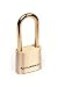 CCL Security Sesamee K0437 4 Dial Bottom Resettable Combination Brass Padlock with 214Inch Shackle and 10000 Potential Combinations