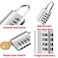 EUQINU 2 Pack Combination Padlock 4 Digit Resettable Padlock with Keys Combo Lock for School Gym Locker Employee Locker Hasp Storage Fence Gate