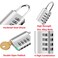 EUQINU 2 Pack Combination Padlock 4 Digit Resettable Padlock with Keys Combo Lock for School Gym Locker Employee Locker Hasp Storage Fence Gate