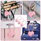 Xthrotsenk 3 PCS 3 Digit Combination Padlock Heart Combination Locks Pink Code Lock with Steel Wire Rope Mini Luggage Locks Love Locker Lock Cute Combo Lock for Backpack Luggage Lockers Jewelry Boxes