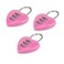 JJLFresheners 3PcsSet Pink Love Heart Shape Combination Padlock for Girls Women Mini 3Digit Password Resettable Code Locker Lock for School Locker Lock Pink Padlocks and Hasps