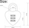 JJLFresheners 3PcsSet Pink Love Heart Shape Combination Padlock for Girls Women Mini 3Digit Password Resettable Code Locker Lock for School Locker Lock Pink Padlocks and Hasps