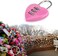 JJLFresheners 3PcsSet Pink Love Heart Shape Combination Padlock for Girls Women Mini 3Digit Password Resettable Code Locker Lock for School Locker Lock Pink Padlocks and Hasps