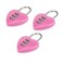 JJLFresheners 3PcsSet Pink Love Heart Shape Combination Padlock for Girls Women Mini 3Digit Password Resettable Code Locker Lock for School Locker Lock Pink Padlocks and Hasps
