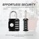 desired tools 4 Digit Combination Locks 2 Pack Weatherproof Padlock with Code Combination Lock for Locker Gym Outdoor Gate Storage Shed Fence Gate Bike Lock Keyless Easy to Set Reset New Black