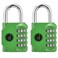 desired tools 4 Digit Combination Locks 2 Pack Weatherproof Padlock with Code Combination Lock for Locker Gym Outdoor Gate Storage Shed Fence Gate Bike Lock Keyless Easy to Set Reset New Green