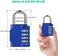 AIHYTU Combination Padlock Locker Lock 4 Digit Combo Lock for Locker Gym School Luggage Gate Suitcase Bike Cabinet Shed Storage 2 Pack Blue
